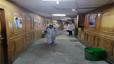  تطهير المجزر الآلي بالبساتين ومبنى التليفزيون بماسبيرو