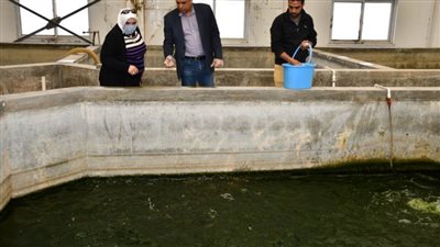 رئيس جامعة القناة تتفقد معهد الاستزراع السمكي