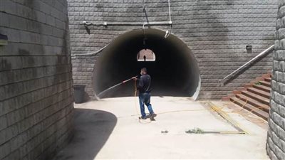 تعقيم نفق الجامعة وإغلاق مبنى المعاشات بالإسماعيلية