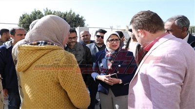  وزيرة الصحة تتفقد أعمال التطوير بوحدة صحة أسرة 