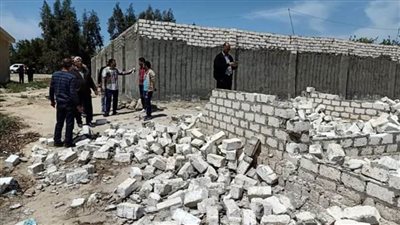  إزالة التعدي علي مساحة 7450 مترًا بالقنطرة شرق الإسماعيلية 