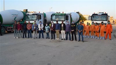 حملات تطهير وتعقيم موسعة بأسيوط الجديدة للوقاية من “كورونا”