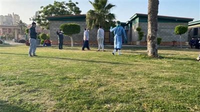  تعافي 9 حالات من كورونا وخروجهم المدينة الشبابية بأبي قير