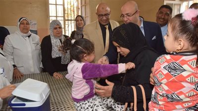 حملة للتطعيم ضد شلل الأطفال ببني سويف