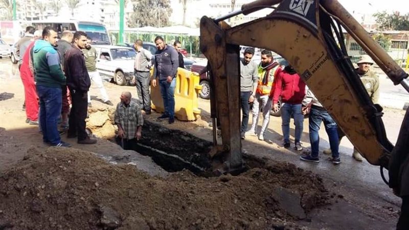 أثناء إصلاح الخط