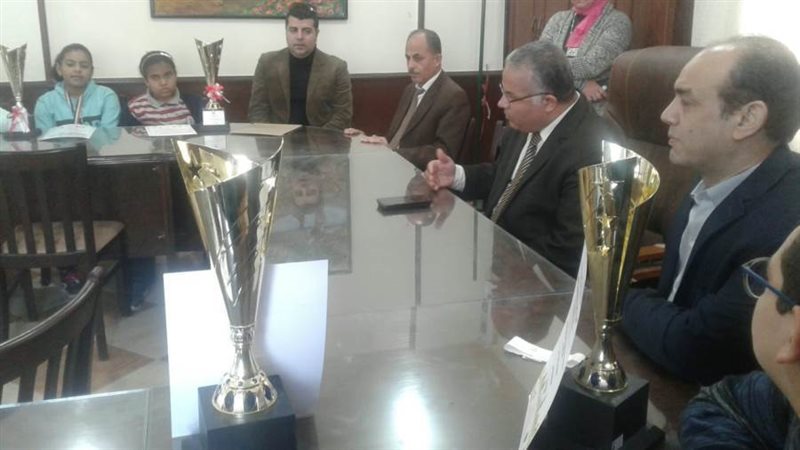 جانب من استقبال الطلاب