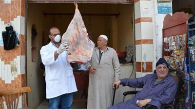 ضبط 275 كيلو لحوم مذبوحة خارج السلخانة بالدقهلية