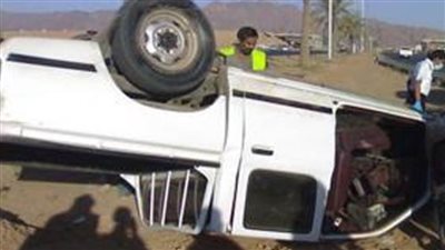 مصرع سائق وإصابة 11 طفل في حادث تصادم بطوخ