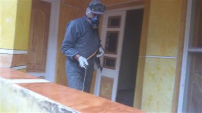 كفرالشيخ تعقم قرية كفر العجمي الخاضعة للحجر الصحي 