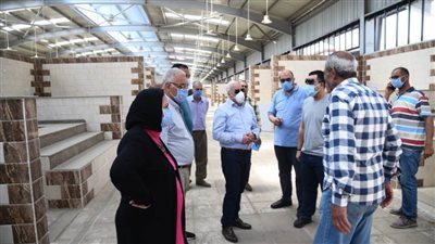 محافظ بورسعيد يتفقد السوق الجديد بمدينة بورفؤاد 