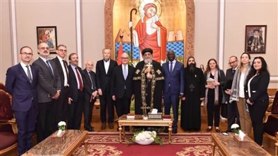 البابا تواضروس الثاني يستقبل السفير الإيطالي بالقاهرة