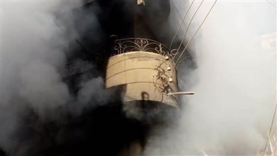 نشوب حريق في محل تجاري بالدقهلية 