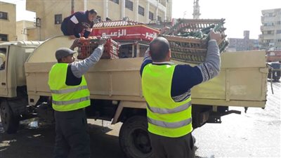 رفع وإزالة 709 حالات إشغال طريق بالبحيرة