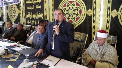 مديرأمن سوهاج يشهد إتمام الصلح بين عائلتين فى البلينا