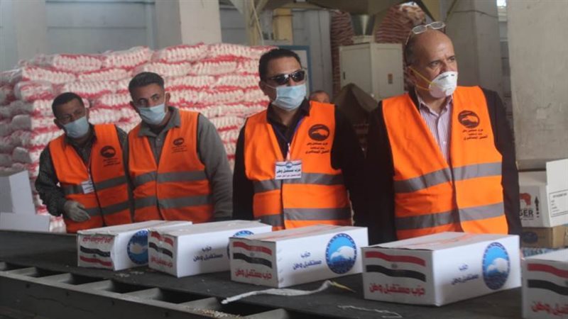 توزيع الكراتين