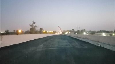 الانتهاء من المرحلة الأولى من كوبري قلما بطريق 