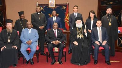 السفير المصري في مالاوي يستقبل بابا وبطريرك الروم الأرثوذكس بمصر وسائر إفريقيا