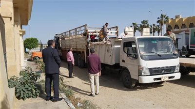 1200 كرتونة من قوافل الخير لأهالي الشيخ زويد ورفح بمناسبة رمضان