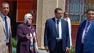 وكيلة تعليم كفرالشيخ تتفقد مدرسة أبوعقادة 