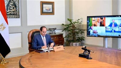 الرئيس السيسي يشارك فى قمة إفريقية مصغرة عبر الفيديو كونفرانس
