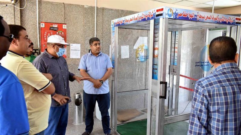 تم تركيب بوابة التعقيم