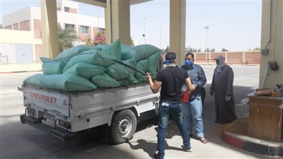 توريد 47761 طن قمح بشون وصوامع البحيرة