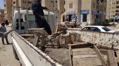 رفع الإشغالات وإخلاء الباعة الجائلين والتأكيد على غلق الأسواق بالعاشر من رمضان