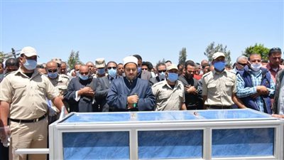 تشييع جثمان البطل الشهيد «أحمد عبد النبي» بمسقط رأسه في كفر الدوار