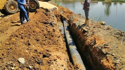 الانتهاء من إصلاح خط مياه الشرب بقرية فنارة بالإسماعيلية