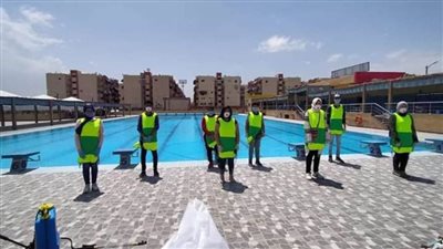 تعقيم مركز شباب أكتوبر ببورسعيد