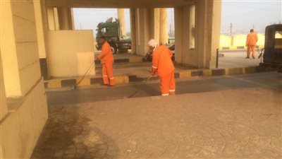 غلق مغسلة ورفع 80 طن قمامة ببني سويف