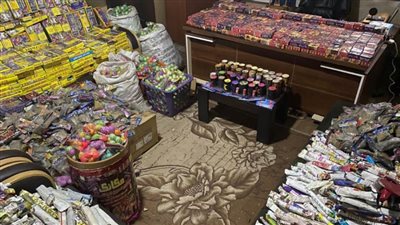  ضبط أكثر من 2 مليون قطعة ألعاب نارية بالقاهرة