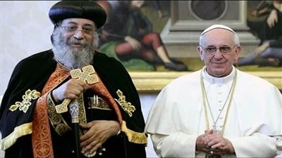 بابا الفاتيكان يهنئ البابا تواضروس الثاني هاتفيا بعيد المحبة الأخوية