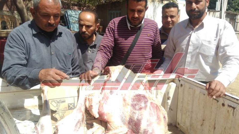 ضبط لحوم مذبوحة خارج