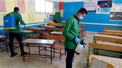 مياه المنيا توفر خامات لتعقيم لجان الثانوية العامة والفنية بالمنيا