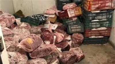 ضبط 18 طن لحوم فاسدة