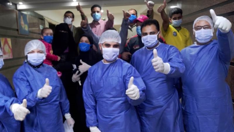 فرحة المتعافين والفريق