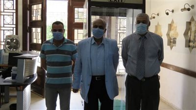 تركيب بوابة تعقيم جديدة بمركز القلب بجامعة الأزهر