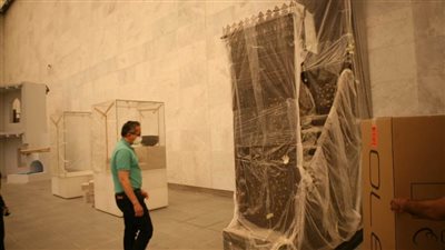 العنانى يتفقد متحف الحضارة