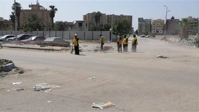 تنظيف ورفع كفاءة حديقة الإذاعة والتليفزيون بالإسماعيلية 