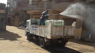 تطهير المنشآت الحكومية والشوارع والميادين بالبحيرة