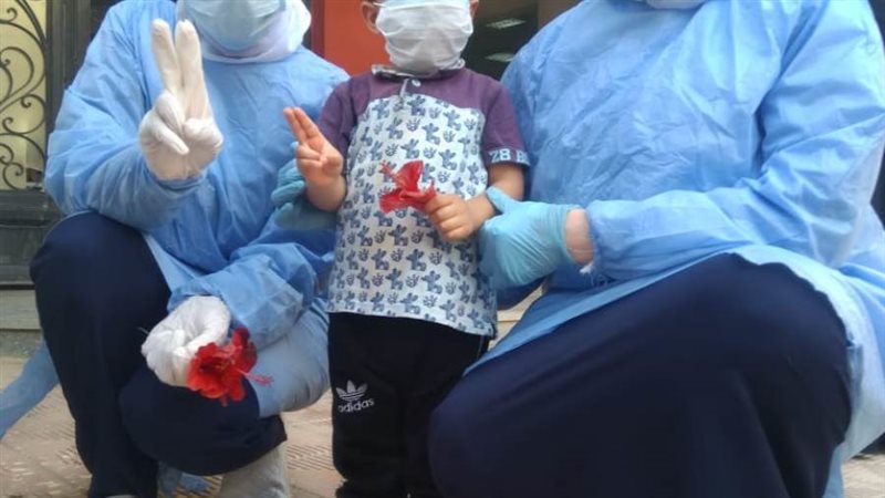 أصغر طفل مصاب بكورونا