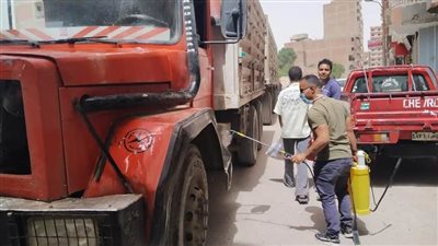 المنيا..تنفيذ أعمال الرش والتطهير والنظافة ضمن استعدادات عيد الفطر المبارك 