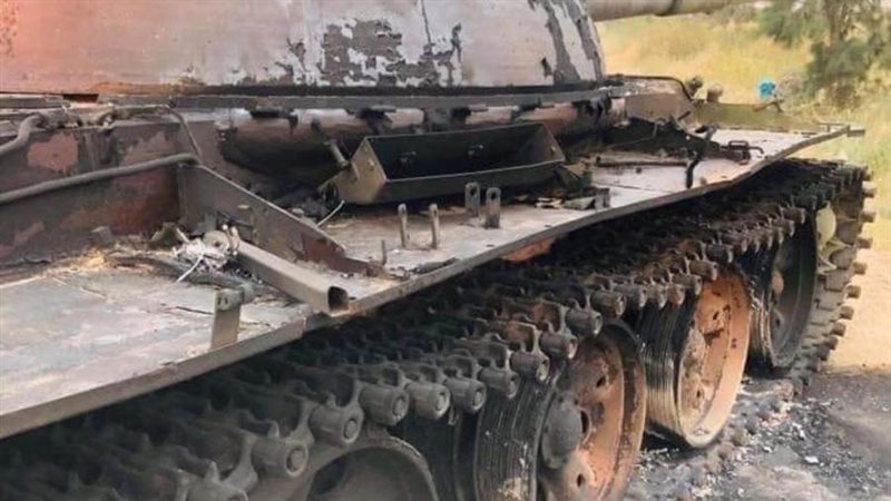 دبابة تابعة للميليشيات