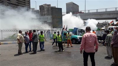 القاهرة تواصل تعقيم الشوارع