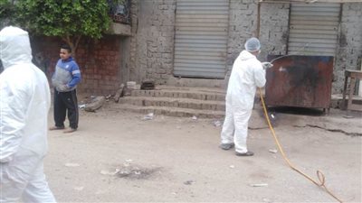 استمرار حملات الرش والتطهير والنظافة بالمنيا