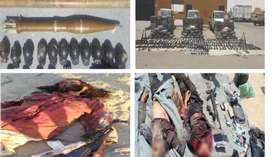 القوات المسلحة تواصل ضرباتها المتلاحقة للعناصر التكفيرية بشمال سيناء  