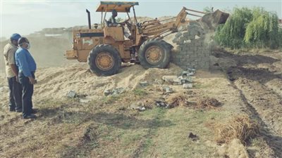 إزالة حالتي تعدٍ على الأراضي الزراعية في حملة بالبحيرة