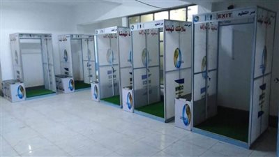 مياه المنيا تصنع ٢٠ بوابة تعقيم  لمواجهة فيروس كورونا  