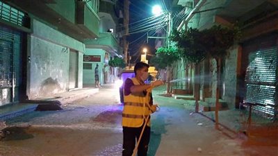 استمرار أعمال رش وتطهير الشوارع والمنشآت بمدن ومراكز البحيرة